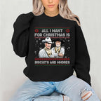 Lustiges Weihnachts-Sweatshirt mit Filmzitat, witziges Western-Shirt, Weihnachtsgeschenk 