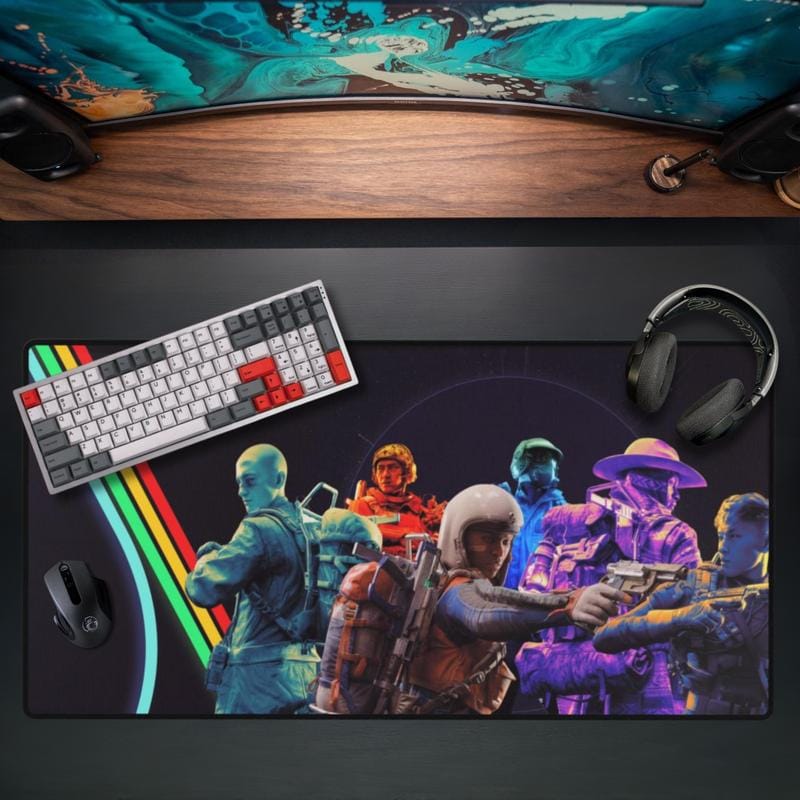 Arc Raiders Gaming-Schreibtischunterlage, Mauspad im Helm-Design, rutschfestes, verdicktes, großes Mauspad mit festem Rand, ideal zum Schreiben, für Büro, Studenten und Gaming