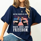 On the Fourth Of July Boats Hoes And Freedom Parody Step Brothers Shirt , Step Brothers T Shirt , Funny 4th Of July Shirt