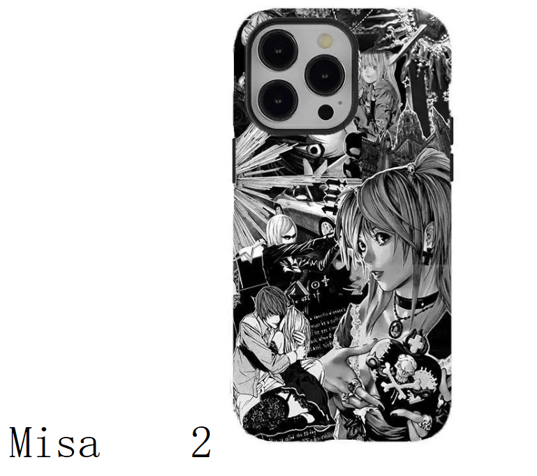 Death N0te Misa Amane Gothic Art Phone Case|Gift For Fan|Gifts for anime lovers|For iPhone 17 Pro Max 16 15 14 13 12 11 for Samsung S21 S22 S23 S24 S25 Phone Case|Tough Phone Case|gift for him for her|Best Gift