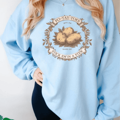 Lord of the Rings Potato Shirt, Funny Hobbit Quote Graphic Tee Tolkien Movie Lover Gift Vintage Rustic Design Cozy Unisex Tee