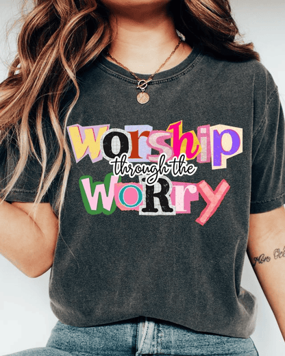 Preppy Girl Collage Y2K Shirt, Comfort Colors Shirt, Retro Coquette Positivity Tee, Trendy, Ransom Letter Typography, Christian Faith Tshirt