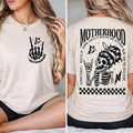 \"Motherhood: Sometimes I Rock It, Sometimes It Rocks Me\" shirt – a perfect unisex cotton tee or sweatshirt for moms, great for Mother's Day!