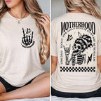 “Motherhood: Sometimes I Rock It, Sometimes It Rocks Me” Mom Tee – Funny Mother’s Day Gift