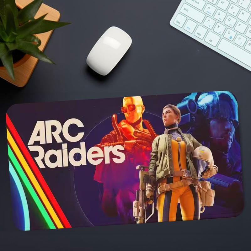 Arc Raiders Gaming Desk Pad, Helmet Scrappy Mouse Pad Design, Mouse Pad Non-slip Thickened Large Writing Lockedge Office Student Gaming Cushion Mousepad
