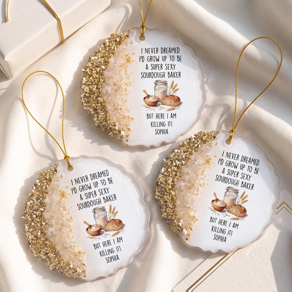 Funny Sourdough Baker Resin Ornament, Gift For Baking Lovers - 5