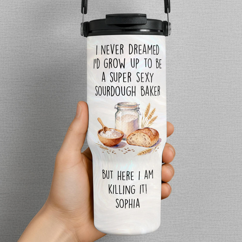 Super Sexy Sourdough Baker, Personalized 30oz Tumbler, Gift For Bakers - 1
