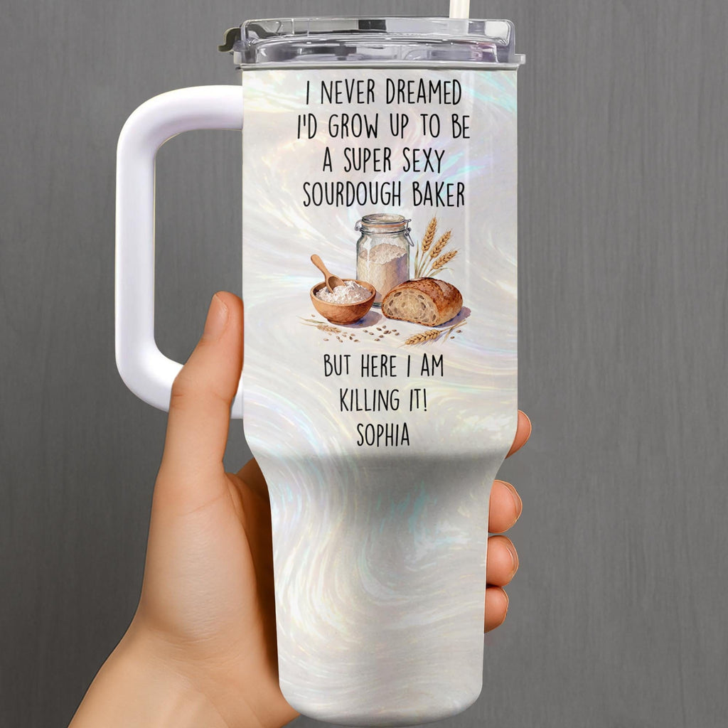 Super Sexy Sourdough Baker, 40oz Tumbler With Straw, Gift For Bakers - 2