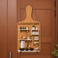 My Kitchen, Personalized Custom Shaped Wood Sign, Gift For Mom - 1