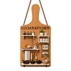 My Kitchen, Personalized Custom Shaped Wood Sign, Gift For Mom - 7