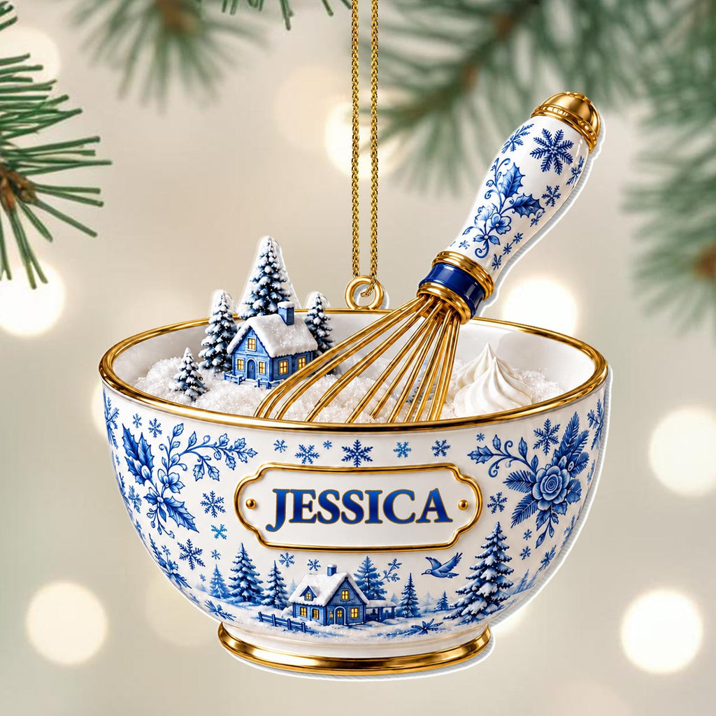 Baking Through The Snow, Acrylic Ornament, Gift For Bakers and Moms - 2