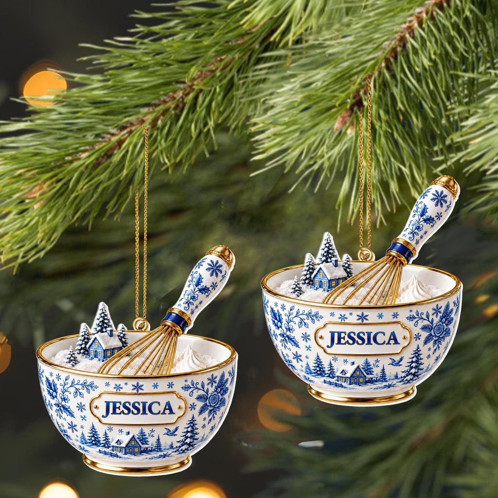 Baking Through The Snow, Acrylic Ornament, Gift For Bakers and Moms - 5
