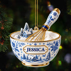 Baking Through The Snow, Acrylic Ornament, Gift For Bakers and Moms - 7