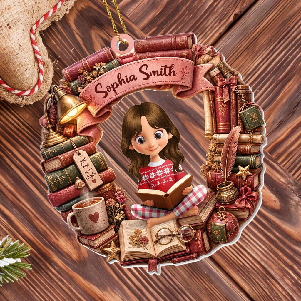 Just One More Chapter, Acrylic Ornament, Gift For Book Lovers - 2
