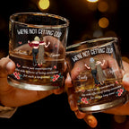 We're Not Getting Old, Personalized Whiskey Glass, Gift For Besties - 3