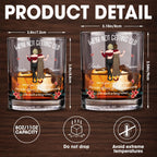 We're Not Getting Old, Personalized Whiskey Glass, Gift For Besties - 5