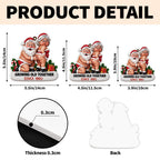 Growing Old Together, Personalized 3D Relief White Acrylic Ornament, Gift For Couples - 8