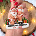 Growing Old Together, Custom Wood Ornament, Gift For LGBT Couples - 8
