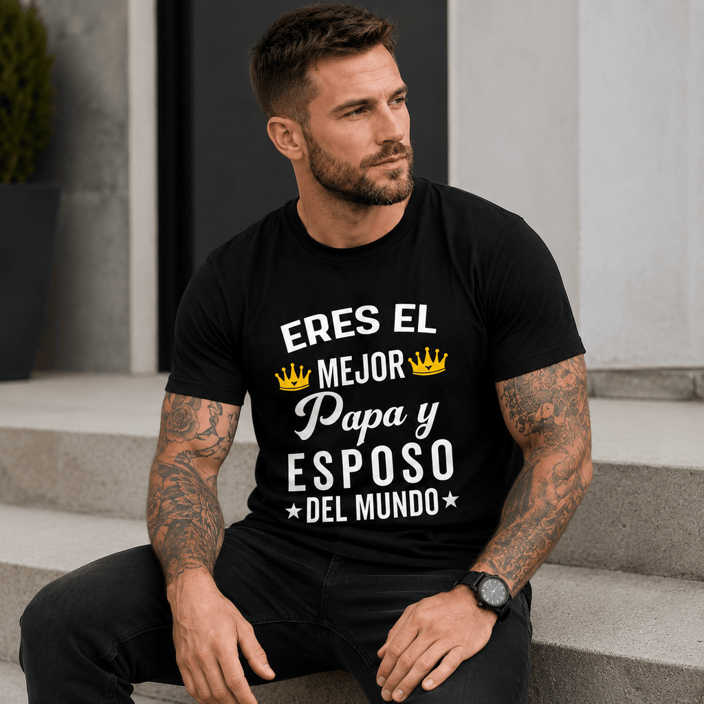 Cotton Spanish Father's Day Graphic Tee Regalos Para Papa Casual Short Sleeve Couple T Shirt Gift Tops
