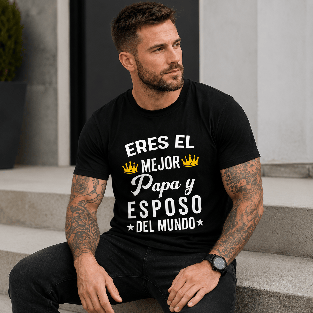 Cotton Spanish Father's Day Graphic Tee Regalos Para Papa Casual Short Sleeve Couple T Shirt Gift Tops