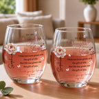 To My Daughter In Law Personalized Wine Glass, Gift For Daughter In Law - 6