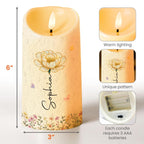 To My Daughter In Law Gift Of You, Personalized LED Candle, For Her - 3
