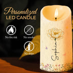 To My Daughter In Law Gift Of You, Personalized LED Candle, For Her - 4