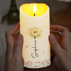 To My Daughter In Law Gift Of You, Personalized LED Candle, For Her - 6