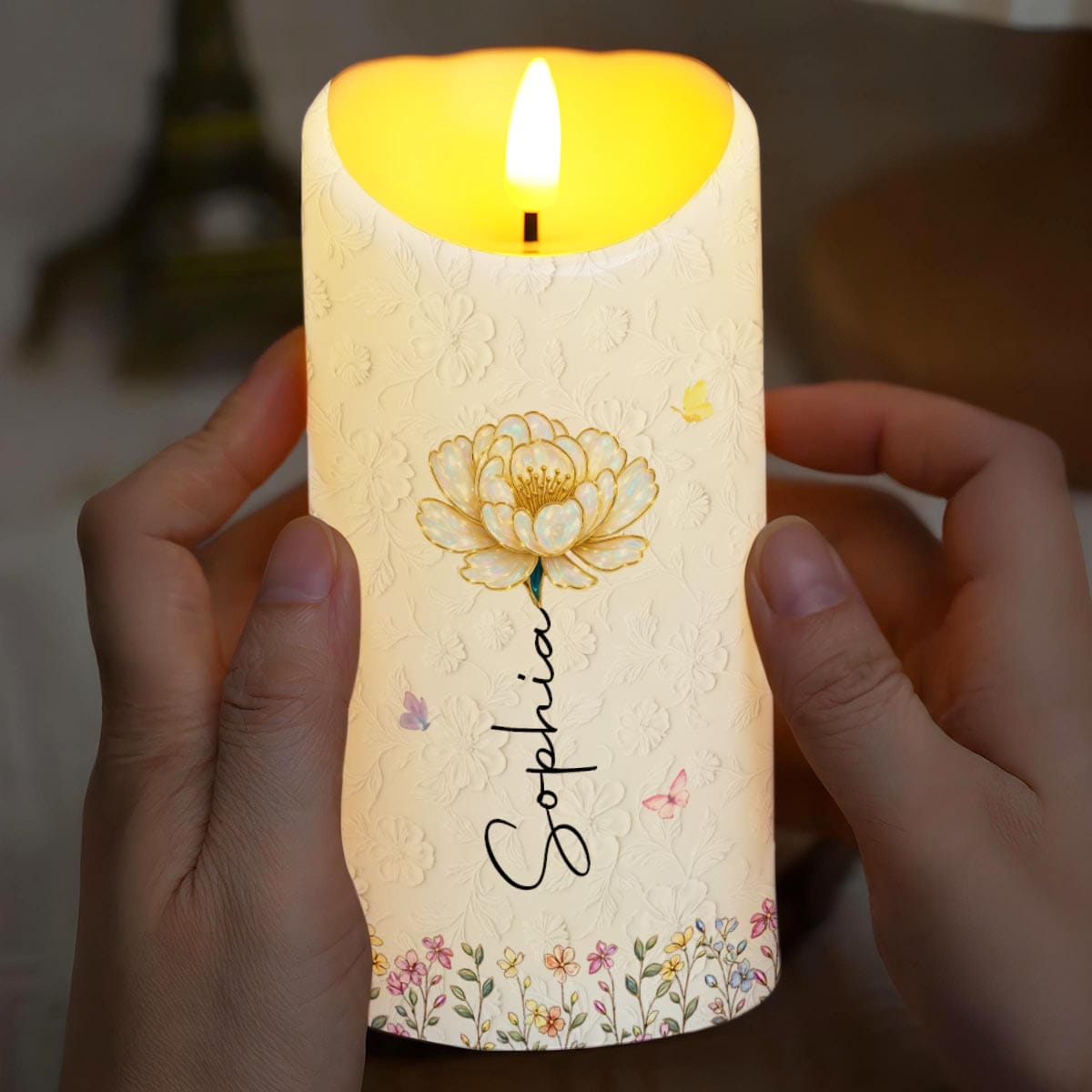 To My Daughter In Law Gift Of You, Personalized LED Candle, For Her - 6