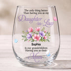 Daughter In Law Wine Glass, Gift For Daughter In Law And Mom Lovers - 7