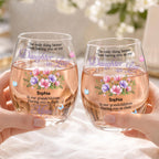 Daughter In Law Wine Glass, Gift For Daughter In Law And Mom Lovers - 3