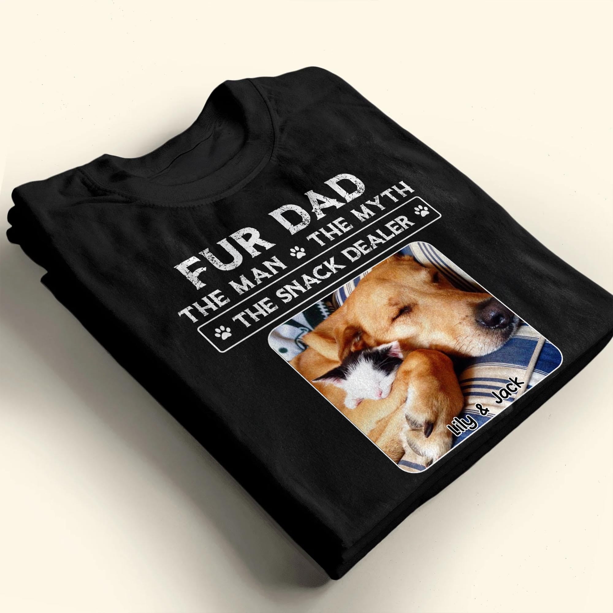 Fur Dad The Man The Myth The Snack Dealer, Hoodie, Gift For Pet Lovers - 5