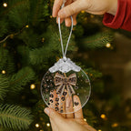 A Touch Of Wild Elegance, Personalized Glass Ornament, Gift For Her - 5
