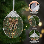 A Touch Of Wild Elegance, Personalized Glass Ornament, Gift For Her - 7
