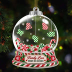 Family Love Knows No Distance, Personalized Acrylic Ornament, Gift For Family - 1