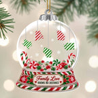 Family Love Knows No Distance, Personalized Acrylic Ornament, Gift For Family - 3