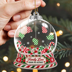 Family Love Knows No Distance, Personalized Acrylic Ornament, Gift For Family - 5
