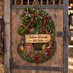 My Ranch, Personalized Custom Shaped Wood Sign, Gift For Horse Lovers - 1