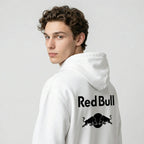 Black White Racing Unisex 2 Sides Hoodie