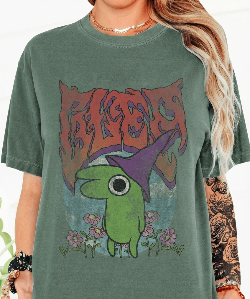 Smiling Friends Glep Vintage Heavy Metal Flowers Cartoon TShirt Sweatshirt Hoodie