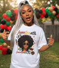 Juneteenth T-Shirt. Day of Freedom. African Inspired Design. Black History Month Tee, Men'S 100% Crew Neck Shirts, Classic Fit for Daily Use; Available in Various Sizes To Accommodate Most Body Shapes