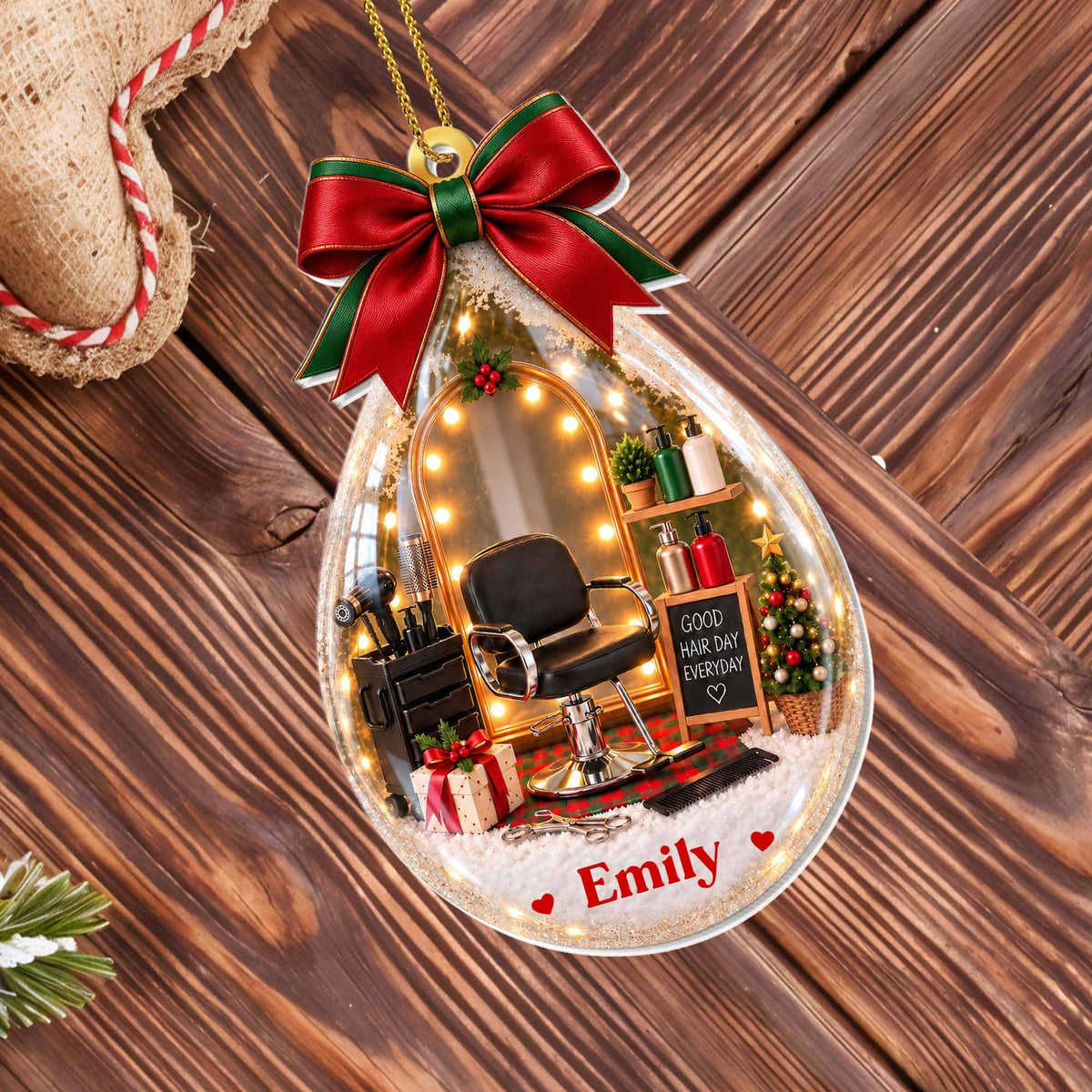 Good Hair Day Everyday, Personalized Ornament, Gift For Hairdressers - 1