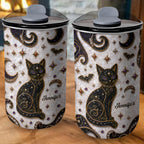 Magical Black Cat Mosaic, 10oz Tumbler, Gift For Cat Lovers - 9