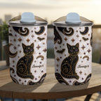 Magical Black Cat Mosaic, 10oz Tumbler, Gift For Cat Lovers - 11