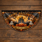 Happy Halloween Our Family, Personalized Fan Flag, Gift For Families - 9