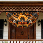 Happy Halloween Our Family, Personalized Fan Flag, Gift For Families - 3