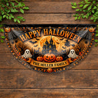 Happy Halloween Our Family, Personalized Fan Flag, Gift For Families - 6