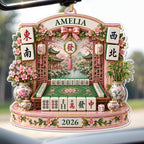 A Life Of Luck Mahjong Table, Acrylic Ornament, Gift For Mahjong Lovers - 6