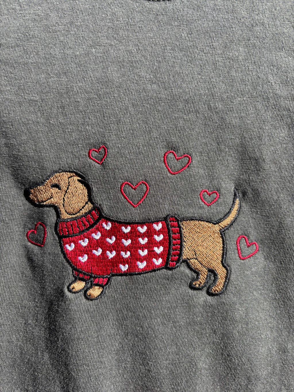 Valentines Dachshund Sweatshirt