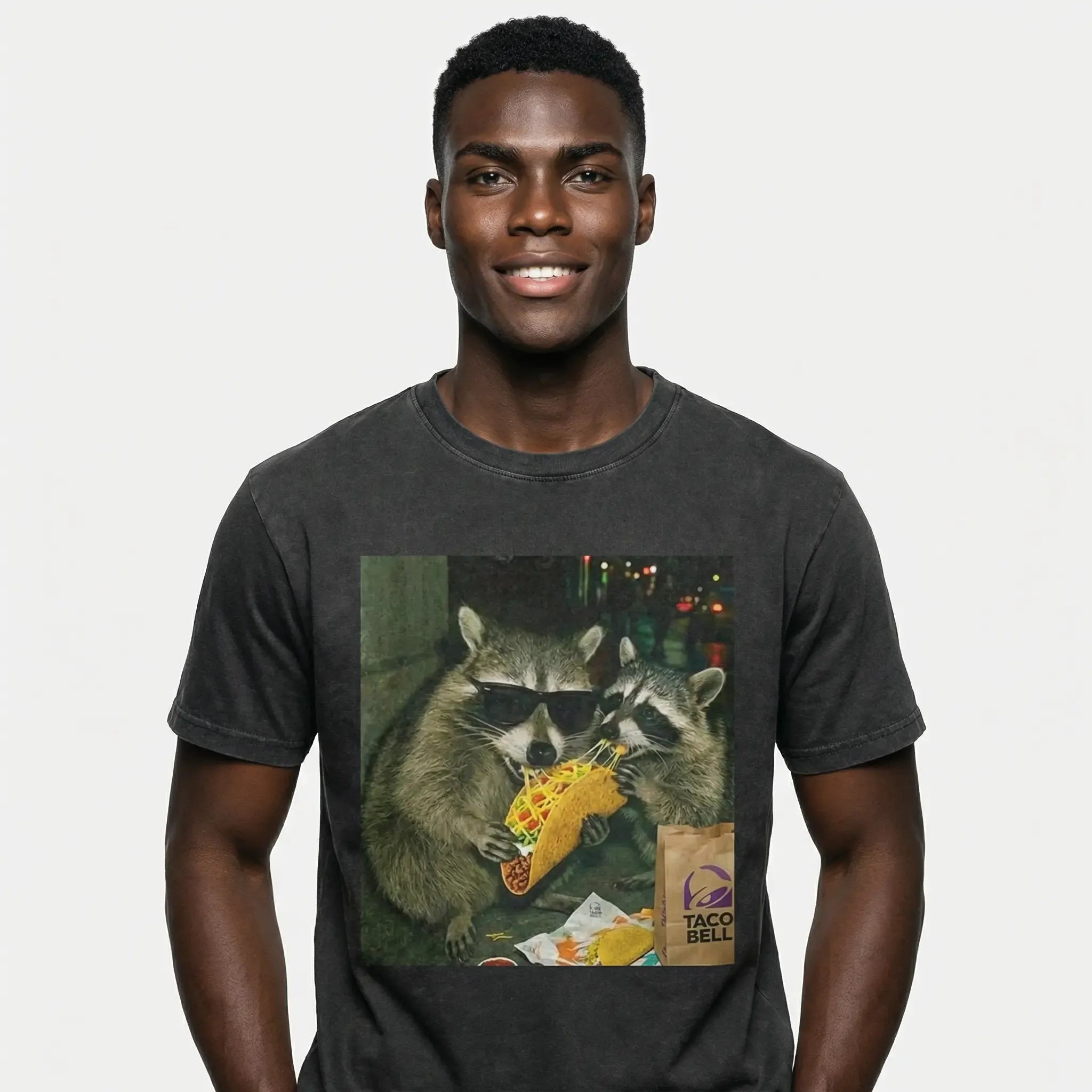 Raccoon Eating Taco T-Shirt